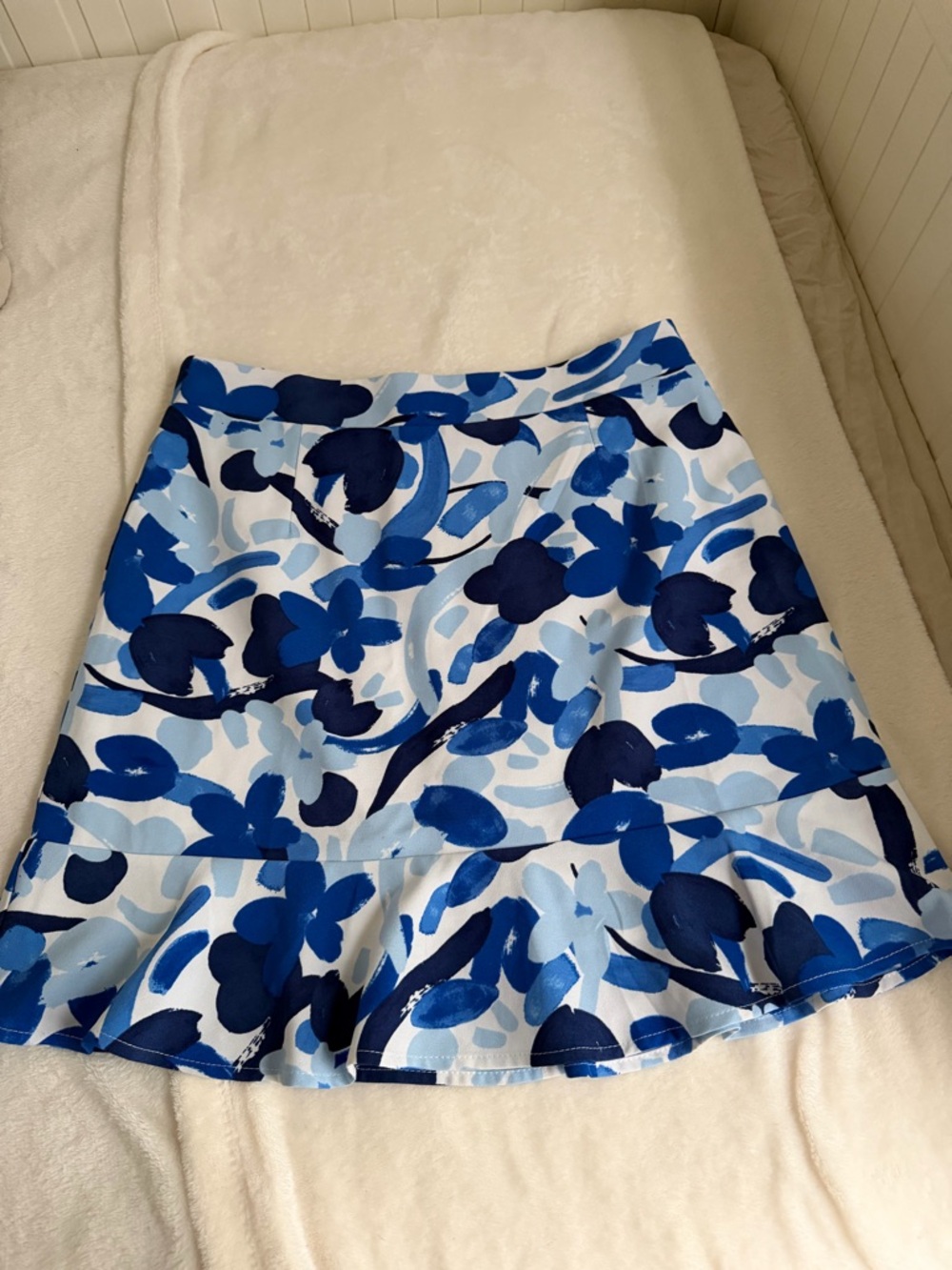 Sugarlips Blue Floral Circle Skirt